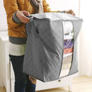 Folding Bamboo Charcoal Clothe Sweater Blanket Closet Organizer Storage_Bag