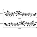 1 Pair Flower Vine Car Stickers Vinyl Automobile Body Decals Styling Accessories