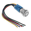 Waterproof Latching Engine Start Switch Symbol Power for Vehicle Red Light