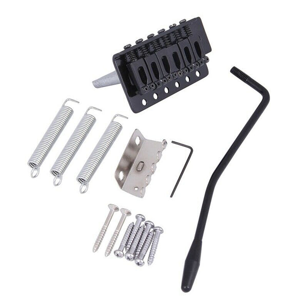 Black New Replacement Standard Tremolo Bridge Set For Strat Electric Guitar