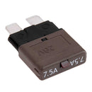 DC 28V/7.5A Manual Reset Circuit Breaker Blade Fuse w/ Button for Car Boat