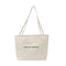 Fashion Large Capacity Shoulder Bag Canvas Handbag Shopping Totes (White)
