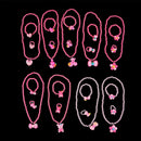 3Pcs Lovely Colorful Cartoon Children Girls Beads Necklace&Bracelet&Ring Set  Z