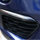 2pcs Carbon Fiber Plastic For BMW New X1 F48 2016-2018 Front Fog Lamp Strip