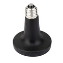 E27 Reptile Heat Lamp Infrared Brood Light Bulb Dia.75mm 75W 220-240V Black
