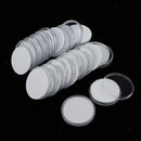 10pcs Coin Capsules - Round Plastic Coin Holder Case & Foam Pads - Storage