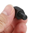2 PCS motorcycle MIRROR ADAPTORS CONVERTS CLOCKWISE 8MM TO 10MM BLACK