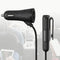 4 USB Port Car Cigarette Lighter Socket Splitter Charger Extension Cable Phone