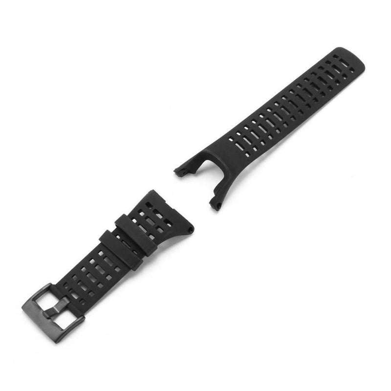 23mm Replacement Black Silicone Rubber  Strap For Suunto Ambit 1 2 3