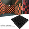 10pcs Soundproofing Foam Pads Studio Room Sound Treatment Foam (Black) A