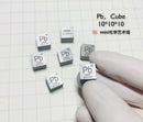 Lead Metal 10mm Density Cube 99.95% Pure for Element Collection