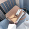 Casual Messenger Bag Women Splicing Color Chain Shoulder Handbags (Brown) A