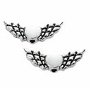 30-Piece Angel Wing Charm Spacer Beads for Jewelry Making, 21mm, Tibetan Si
