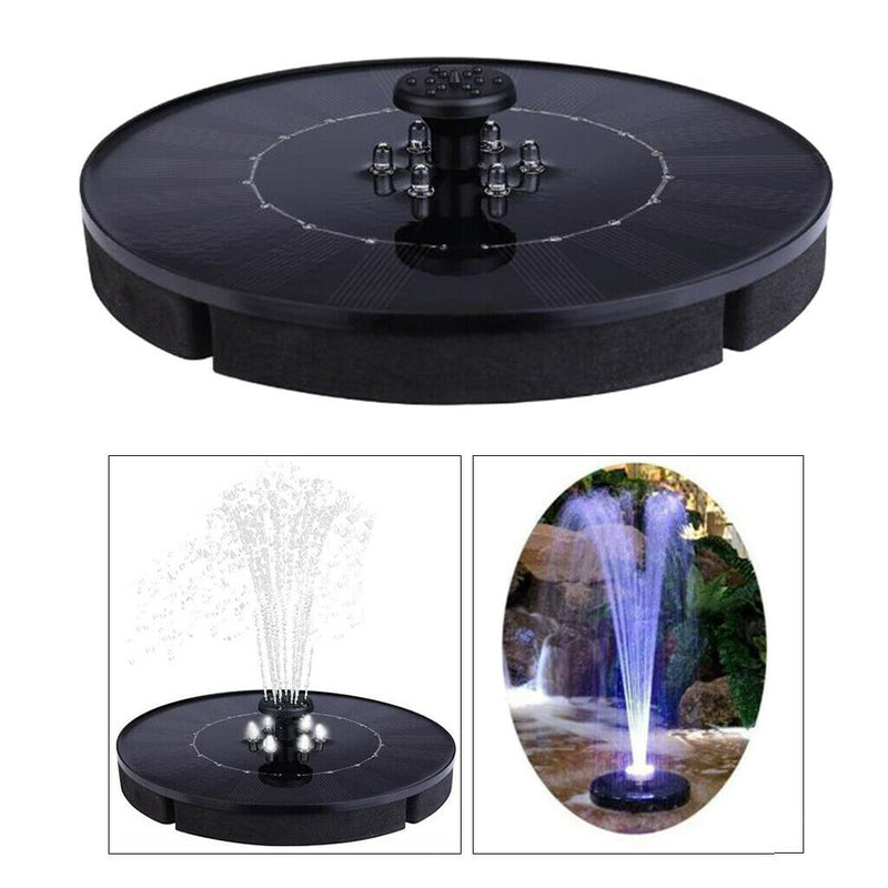 10V 2.4W Mini Floating Solars Fountain Pump Free Standing for Pond Pool