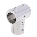 25mm Boat Handrail Fitting 90 Degree Tee 3 Way - 316 Stainless Steel for Yacht