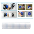 Clear Vinyl Transfer Paper Tape Roll - 12in x 3.3 FT w/ Alignment Grid