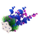 Purple Artificial Plastic Grass Fish Tank Water Plant Aquarium Decor A