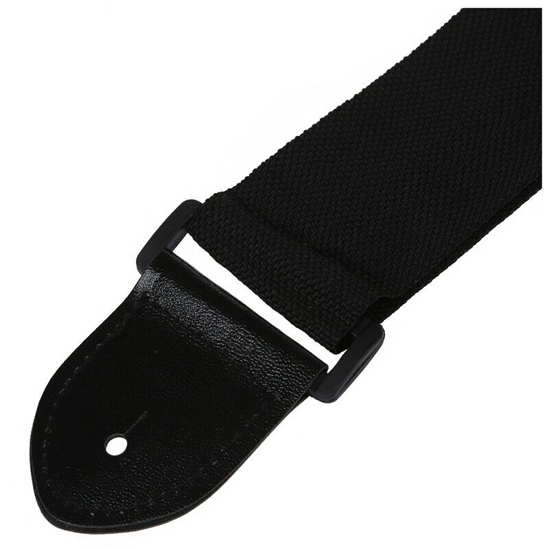 Adjustable Guitar Strap Band Acoustic Electric 132 x 6cm Black