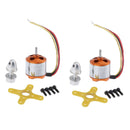 2 Sets A1510 2200KV Brushless Drone Outrunner Motor for RC Aircraft