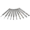 10pcs 1/1.5/2.0/2.5/ 3.175mm Carbide Ball Nose End Mill CNC Engraving Router bit