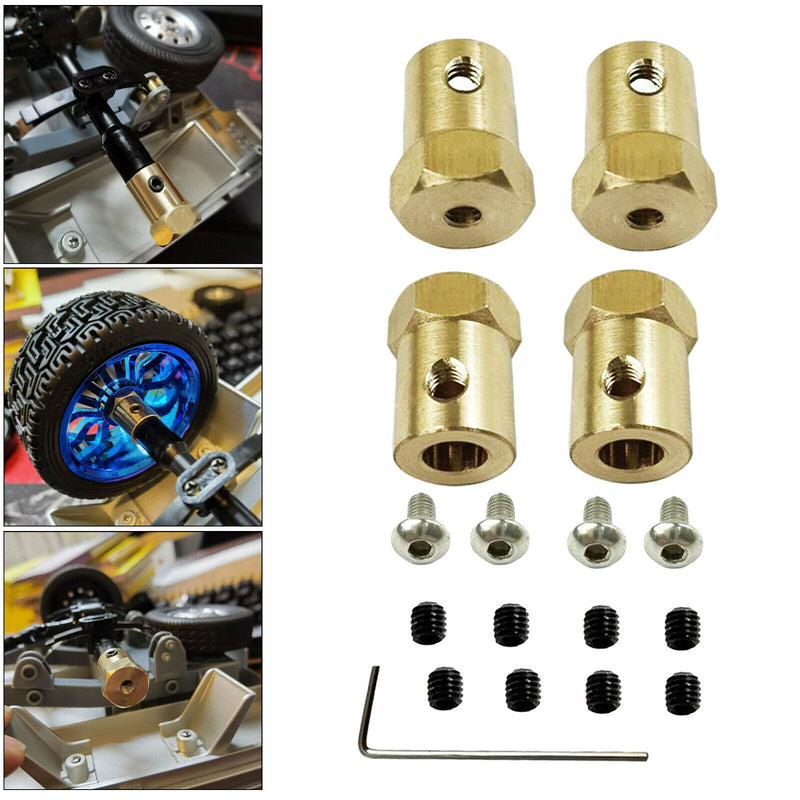 Metal 5mm to 12mm Wheel Hub Extension Adapter for WPL D12 RC Car Accessory