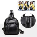 Mini Backpack, Classic Leather Travel Daypack Shoulder Bag for Women Girls A9H3