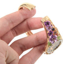Luxury Crystal Women Watch Vogue Quartz Flower wrist band Color: Purple Z3C9
