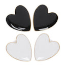 5X(Lovely Style Heart Shaped Stud Earrings For Women Fashion Jewelry Bohem S1G8)
