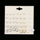 20 Pairs Assorted Size Stud Earring