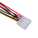 4Pin IDE to 2 Serial ATA SATA Y Splitter Hard Drive Power Adapter Cable