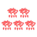 100Pcs Soft Nail Caps for Lovely Pet Dog and Cat Paw Control Red XL