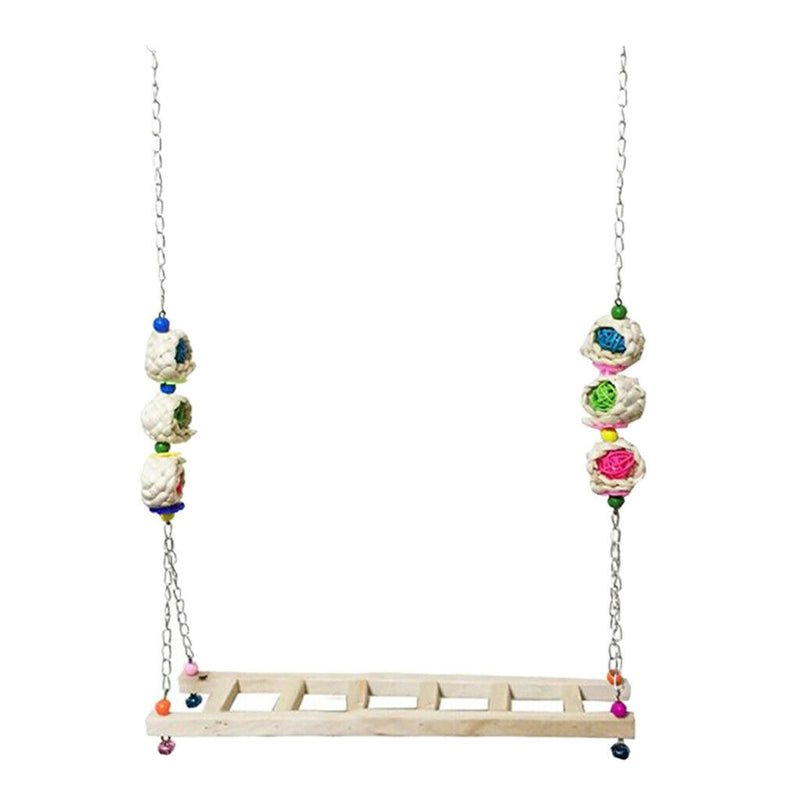 Chicken Ladder Wooden Perch Funny Parrots Hens Large Birds Finches Ladder-B