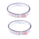 2pcs self adhesive measure tape metric Stick And Measure Flat Tape Self Adhesive