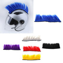 Motorcycle Adhesive Helmet Mohawk Hair Patches Skinhead Costumes Wig Red