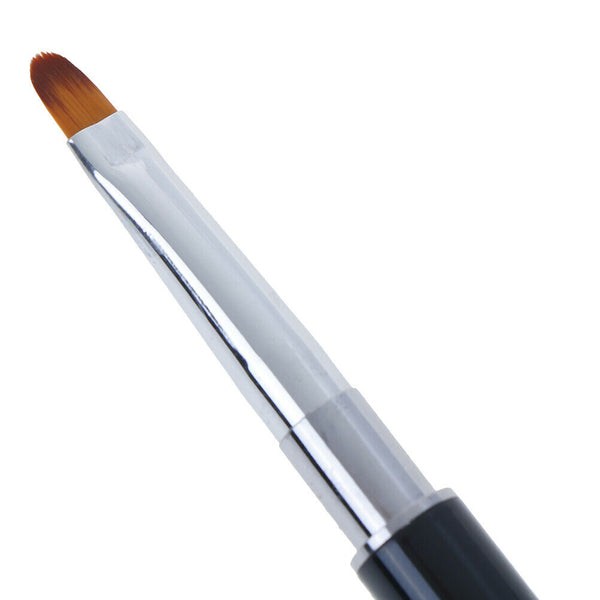 1X UV Gel Liner Brush Painting Acrylic Pen Nail Polish Tool with Mixing Spatu Gw