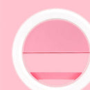Adjustable 2W LED Ring Light 3 inch, Clip on Mobile Phone Camera Fill Lighting,