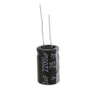 10 Pcs black 2200uF 25V Radial Aluminum Electrolytic Capacitors 1.3*1.3*2.1
