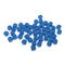 50 Pieces Round Wood Dice Set Blue Color Blank Dice Self DIY Pattern