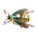 5X(Fashionable Bumble Bee Crystal Brooch Pin Costume Badge Party Jewelry G B9C7)