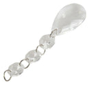 12pcs Acrylic Crystal Beads Drop Shape Garland Chandelier Hanging Party Dec