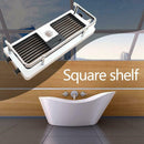 Bathroom Pole Shelf Shower Bath Storage Rack Soap Organizer Hollow Tray