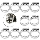 50pcs 13-20MM Stainless Steel Car Vehicle Drive Hose Clamp Fuel Line Worm Clips