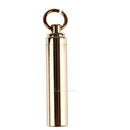 Brass EDC Survival Waterproof Medicine Pill Container Holder Box Key Chain
