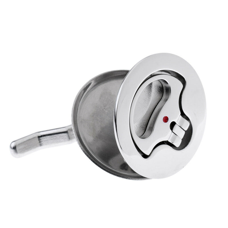 Stainless Steel Turning Lock Boat Hatch Latch with Lift Handle 2"