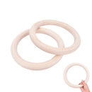 2x Wooden ring crossfit gymnastics rings shoulder strength training equipment OZ