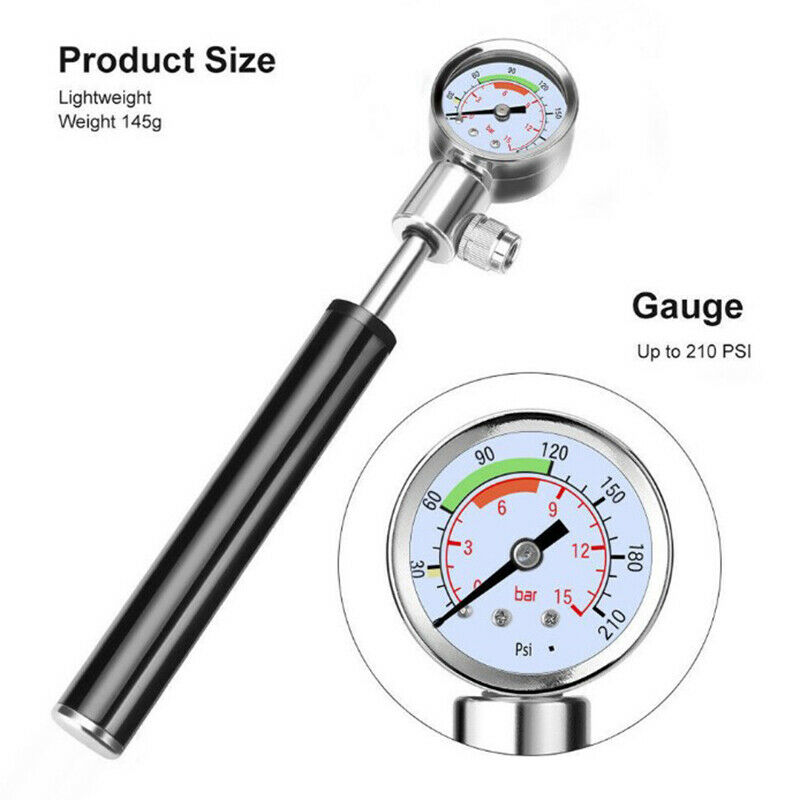 Bicycle Pump With Pressure Gauge Hand Cycling Pump PrS Hn