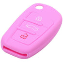 3 Button Silicone Flip Remote Key Case Cover Fob Car For AUDI A3 A4 A6 TT Q