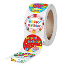Happy Birthday Round Stickers Scrabooking For Package Seal Gift StickerB Hn