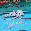 Letter Cutting Dies Stencils Scrapbook Embossing DIY Craft Album Card Gift