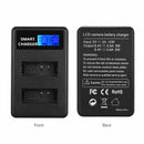 Lp-E12 Usb Lcd Display Dual Port Battery Charger For Eos M,M10,M50,M100,Reb Y2B8